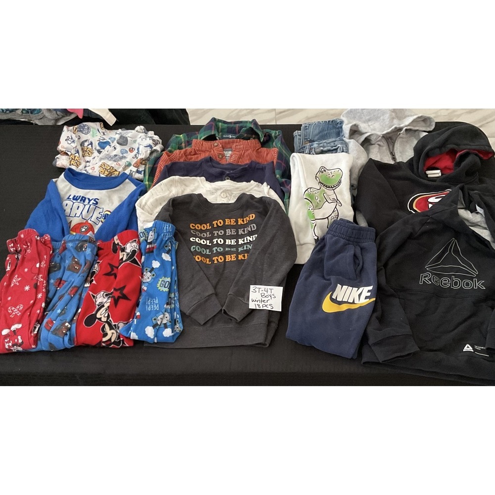 Mixed Brands 18pc Winter Clothes Boys 3T Multicolor Disney Star Wars Toy Story